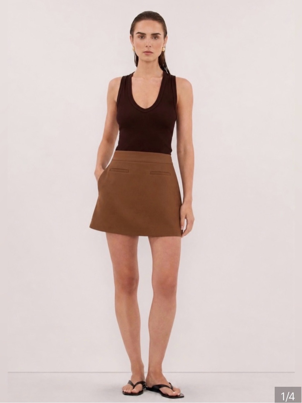 DISSH Rowan Mini Skirt (brown)